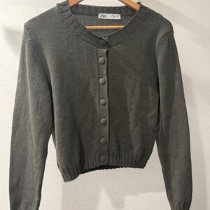 Zara Women's Green Cardigan